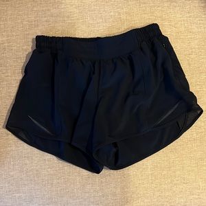 Hotty Hot Lululemon Navy 4” shorts. Like new condition.